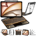 Transparent 360° Rotatable iPad Keyboard Case - Transparent Black